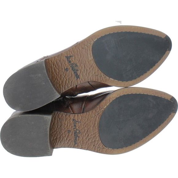 Sam Edelman Womens Hilary Brown Leather Pull On Ankle Boots Shoes Used - Picture 3 of 4